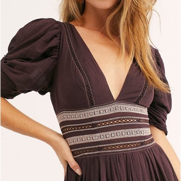 NWT! Free People Delicacy Embroidered Boho Dress - Picture 5 of 5